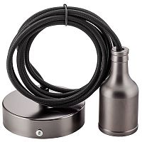 Светильник подвесной Sun Lumen Е27 Черный матовый картинка 